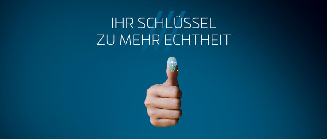 CHECK ID Kampagnenmotiv Fingerabdruck