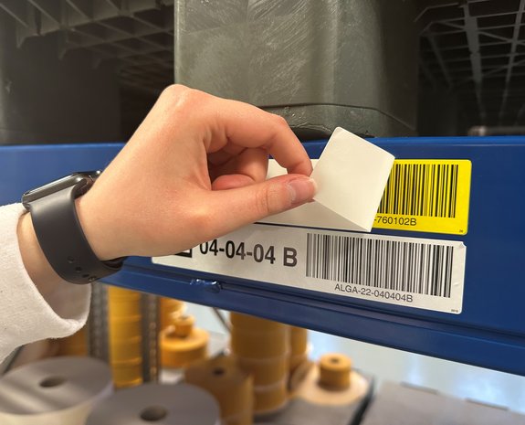 inotec Barcode RFID Label abloesbar Drytack